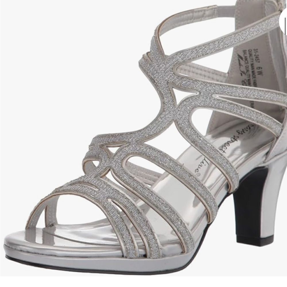 New Easy Street Women's Elated Dance Silver Heels